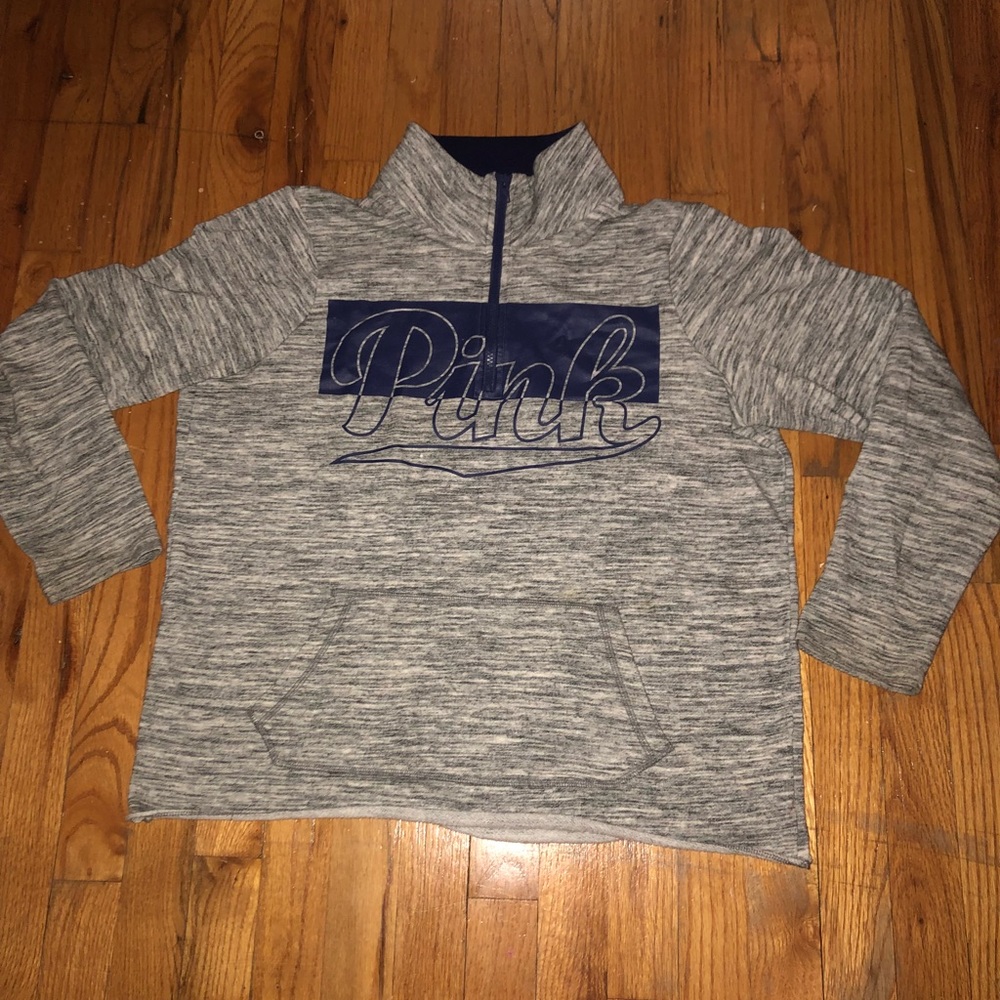 PINK zip up pull over